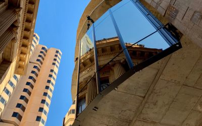 The first SKYCITY facade panel is being installed ahead of schedule